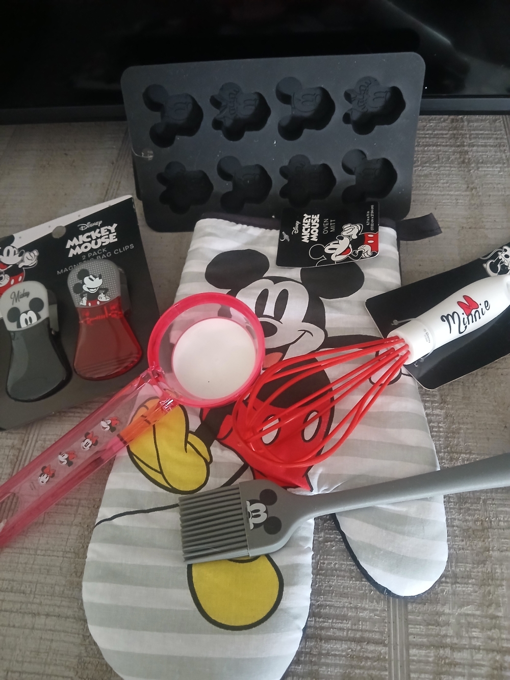 Disney Mickey Mouse Red and Gray Kitchen Baking Set